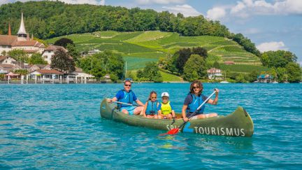Teamerlebnis Kanufahrt auf dem Thunersee