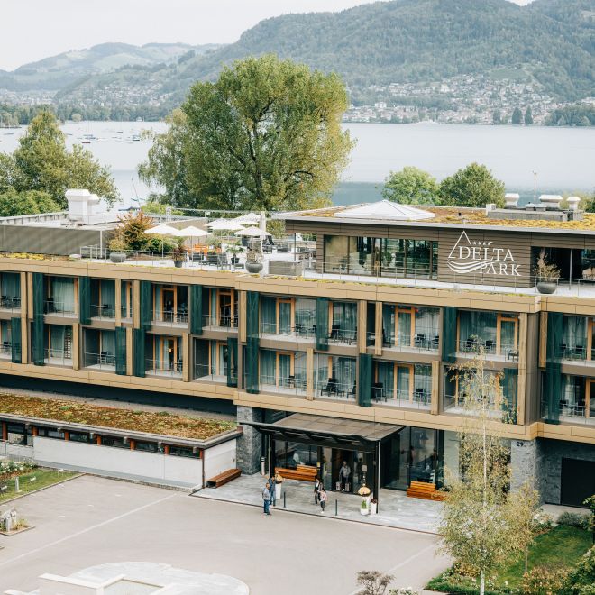 Aussenansicht Delta Park Hotel am Thunersee 